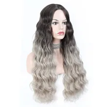 X Tress Modnyj Sinteticheskij Svetilnik Seryj Parik Dlinnaya Volna Vody Bez Chelki Termostojkaya Pricheska Dlya Zhenshin Povsednevnye Vechernie Kosplej Kupit Nedorogo V Internet Magazine S Dostavkoj Sravnenie Cen Harakteristiki Foto