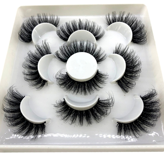 5 pairs natural false eyelashes fake lashes long makeup 3d mink eyelashes eyelash extension mink eyelashes for beauty
