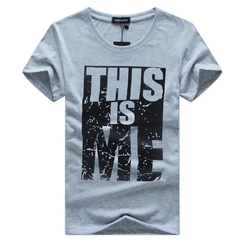 2017 новая брендовая одежда мужская футболка Swag Футболка Мужская хлопковая с