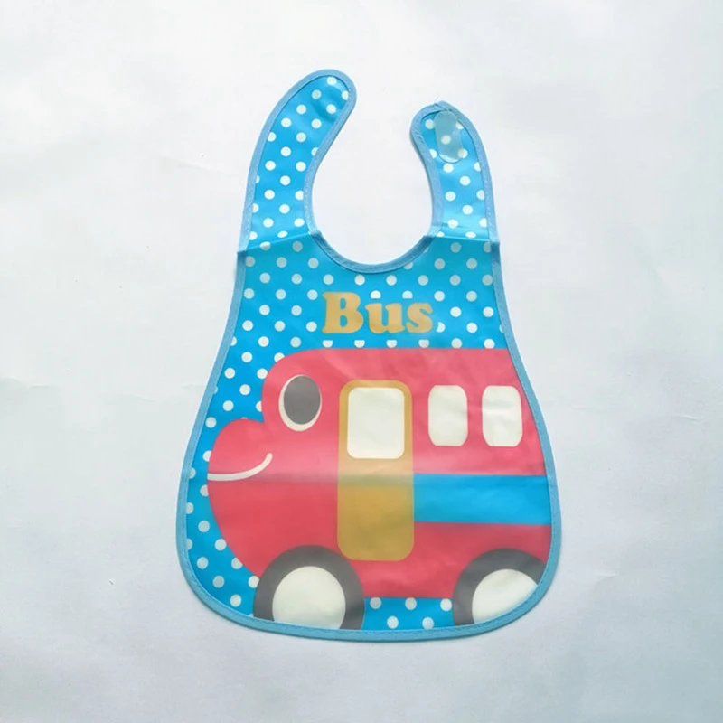 Baby Waterproof Bibs Cotton Feeding Smock Cartoon Cute Pattern Boys Girls Burp Cloths Infant Slobber Saliva Towel 0-3 Years