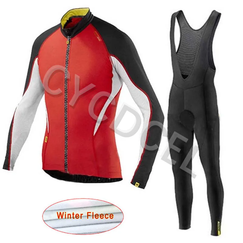 Cycling jersey 2 Новинка, зимний комплект для велоспорта Mavic Pro Team, теплая флисовая одежда для велоспорта, Ropa Ciclismo Invierno, одежда для велоспорта MTB, велосипедные майки - Цвет: Cycling jersey 2