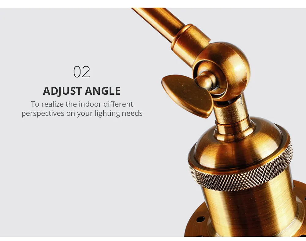 Lâmpada de Parede Lâmpada do Teto para Sala Sconc Industrial Retro Arandela Ouro Abajur Estar Quarto Corredor Iluminação Luminárias Luz 10 Luminárias de parede