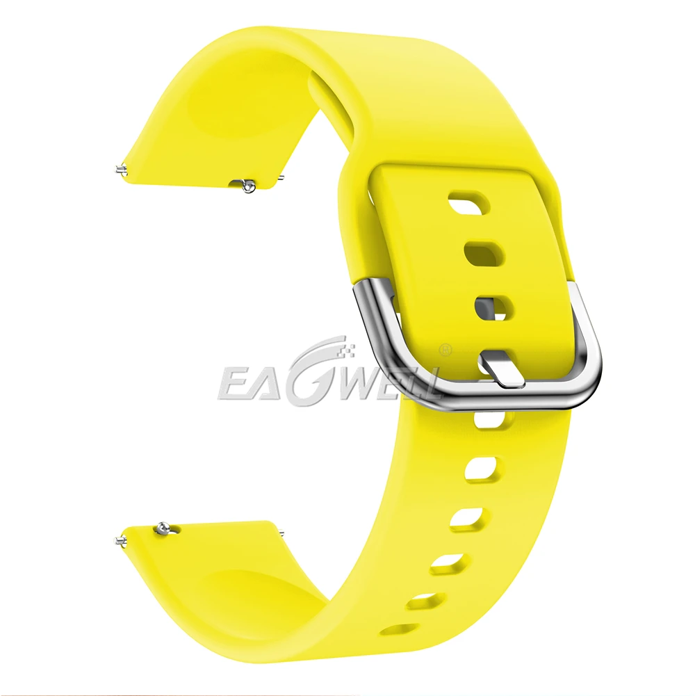 Yellow Силиконовый 20 мм Универсальный сменный ремешок для часов Garmin Approach S40 ремешок для часов Garmin Forerunner 645MUSIC 245M Wirst ремешок - Цвет: Yellow