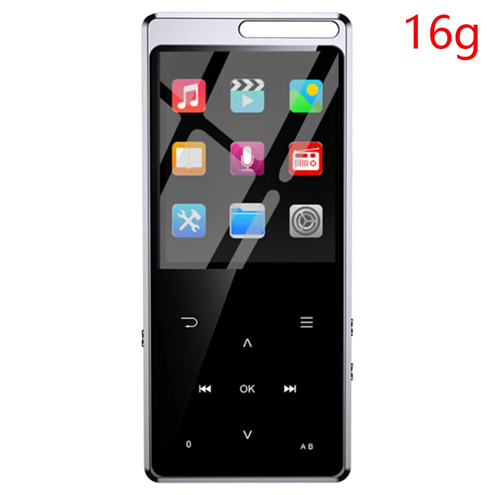 16G Bluetooth 5,0 MP3 плеер без потерь 16 Гб HiFi портативный аудио Walkman с fm-радио Диктофон MP3 музыкальный плеер - Цвет: 16G
