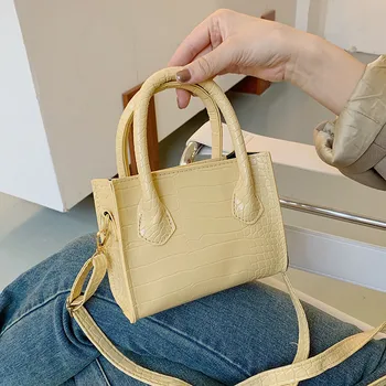 

2020 Fashion Simple New Crocodile Pattern Shoulder Bag/Hand Bag Mini Bag Messenger Bag Female