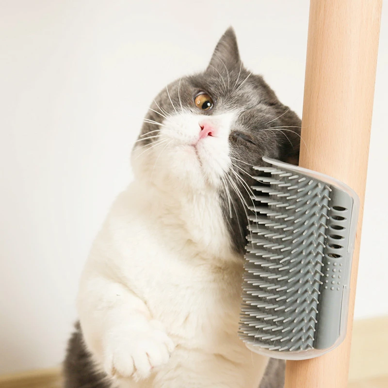 Peine extraíble para mascotas, cepillo para rascar esquinas, eliminación de pelo de mascotas, masaje, suministros de limpieza