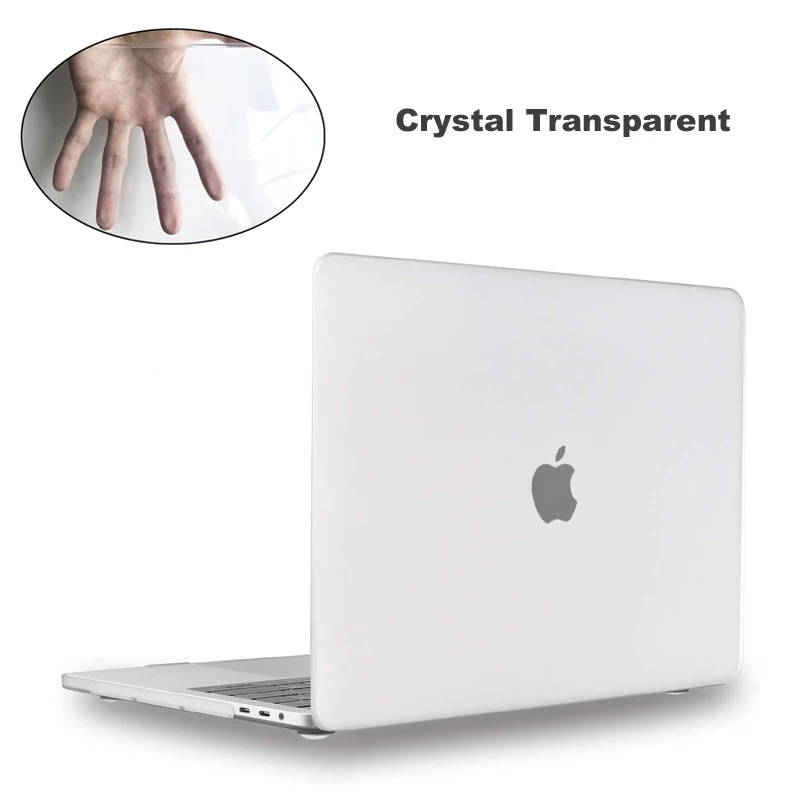 Кристальный \ матовый чехол для ноутбука Apple Macbook Air retina Pro 11 12 13 15 дюймов, Жесткий Чехол для Mac Book A1278 Pro 13,3 Air A1466 - Color: Crystal Transparent