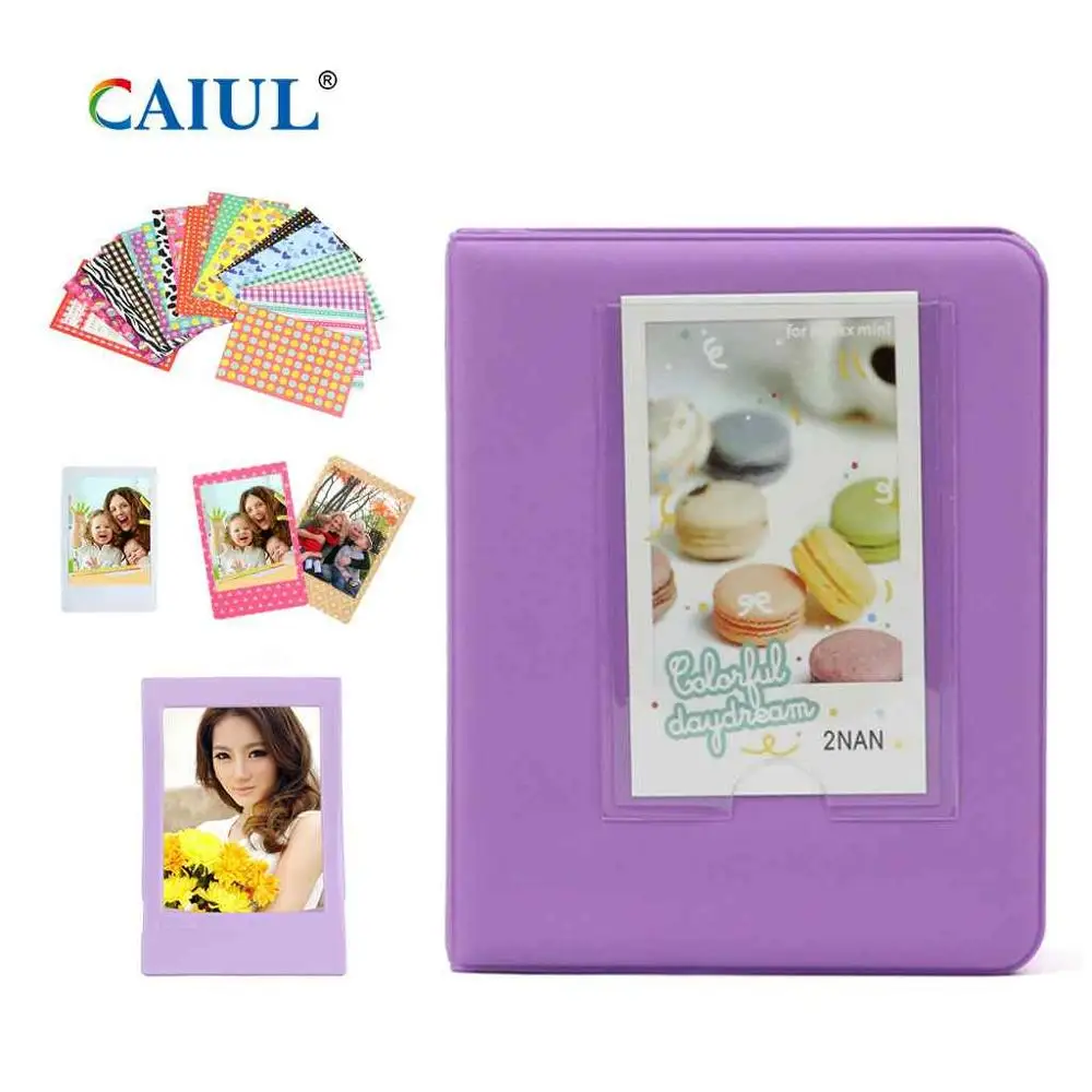 

CAIUL 3 inch Photo Frame For FujiFilm Instax Mini 11 / 9 / 8 / Kitty 64 Pockets Photo Album Border Sticker with Multi Colors