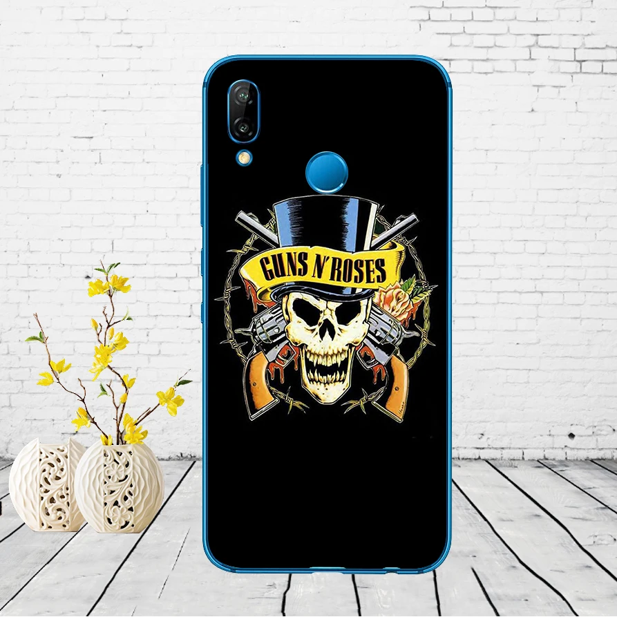 35DD guns n roses Мягкий силиконовый чехол для Huawei P9 P10 P20 P30 Lite mate 10 20 PRO lite p smart чехол