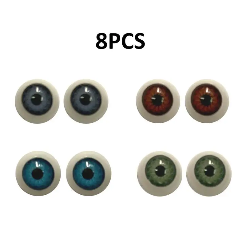 Doll Eyes Doll Safety Eyes For DIY Toy Eyes Animal Toy Puppet Making Dinosaur DIY Craft Accessories 8 Pcs
