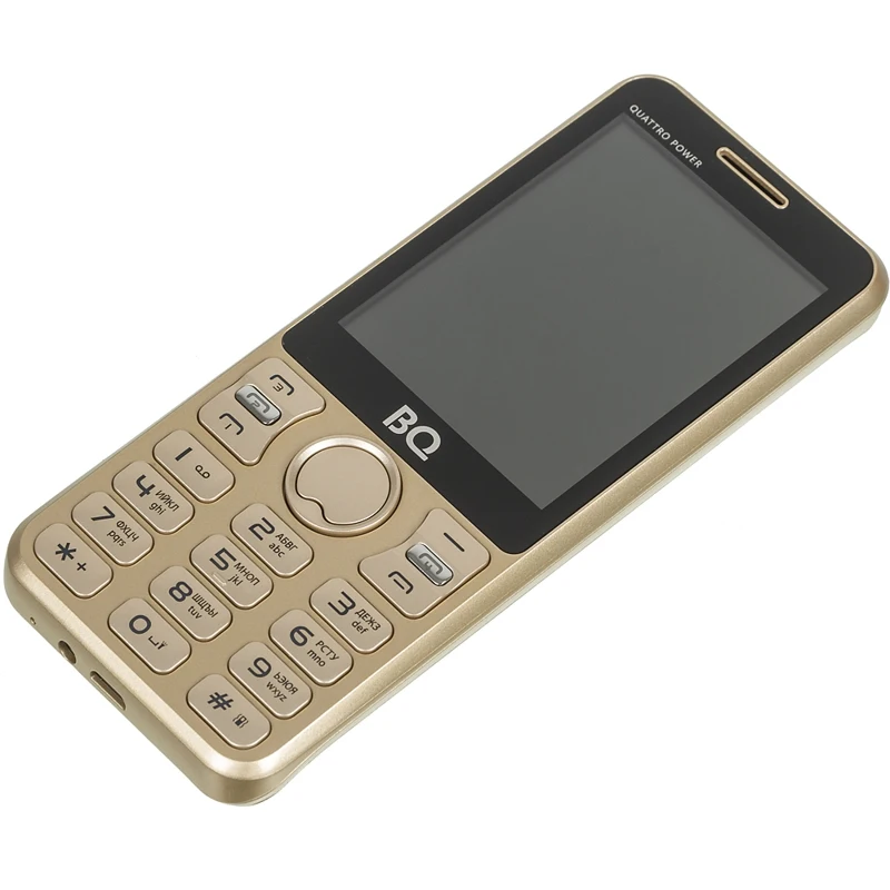 Мобильный телефон BQ Quattro Power 2812 32Mb золотистый 4Sim 2.4" TN 240x320 0.03Mpix