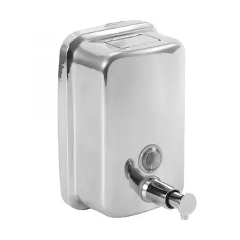 

Wall Mounted Stainless Steel Manual Soap/Shampoo Dispenser Pump Lotion Dispenser for Home Bathroom