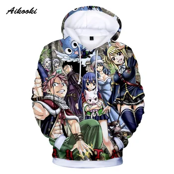 

hot anime 3D Fairy Tail Hoodies boys/girls Sweatshirt 3D print popular Anime Fairy Tail Hooded Boys/Girls Polluvers cartoon tops