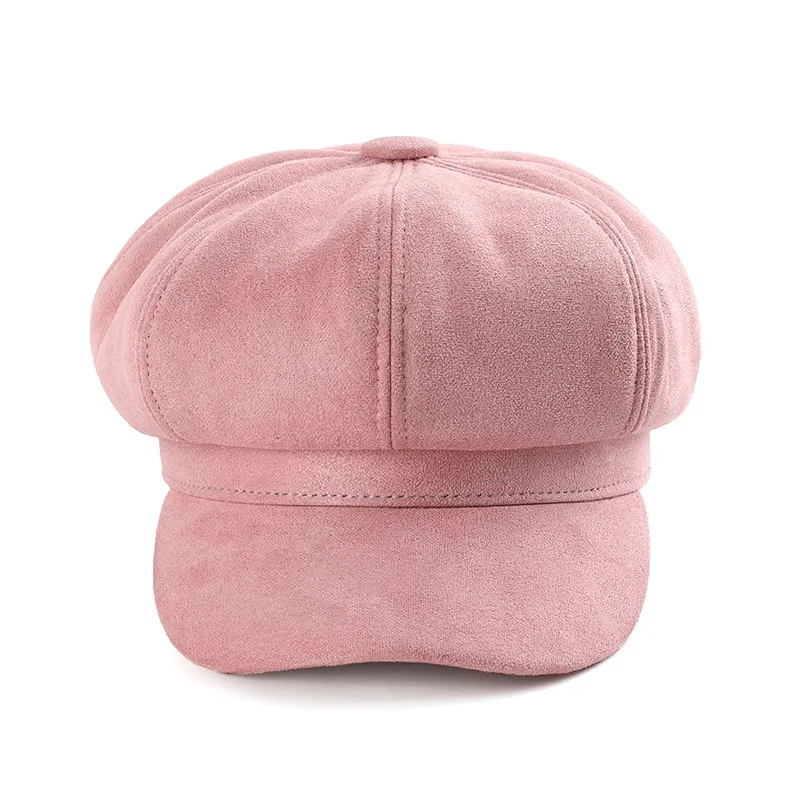 Hot Sale New Warm Solid Berets For Women Outdoor Adjustable Female Autumn Winter Casual Lady Cap Hat_voghion.com