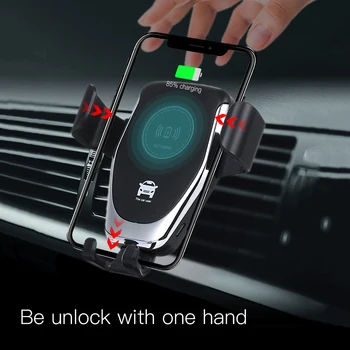 

Hot 10W Qi Car Wireless Charger For iPhone Xs Max Xr X Samsung S10 S9 Intelligent Infrared Fast Wirless Charging Car Phone Holde