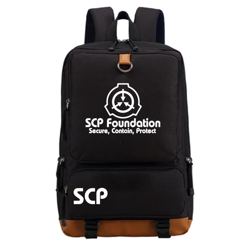 Новая игра SCP основа специальный содержит Мужские t процедуры Рюкзак Дети подростков школьные сумки для мужчин и женщин Дорожные сумки на плечо - Цвет: 10