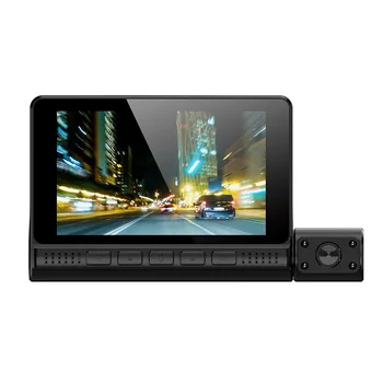 

Non-destructive 4.0 Inch Touch Three Lens Mirror Car DVR 1080p Full HD Video Driving Recorder Rearview Camera Dash Cam