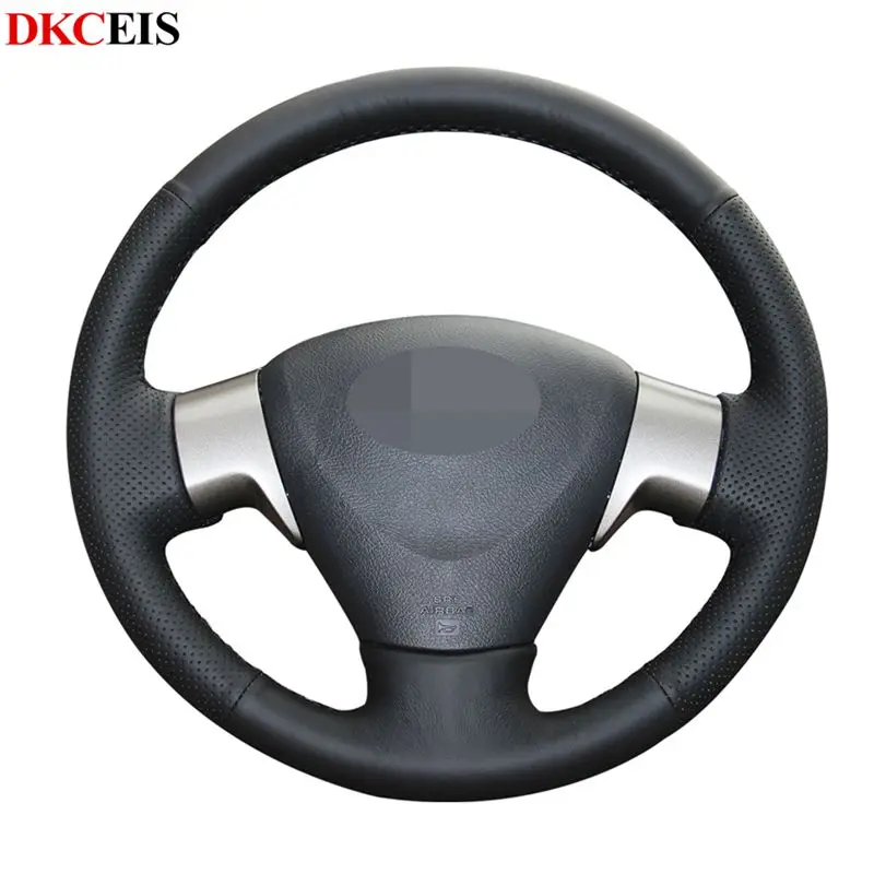 Прошитая вручную Черная мягкая искусственная кожа для Toyota Corolla 2009-2013 Auris 2007-2009 Matrix