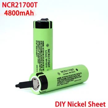 

3.7V NCR21700T 4800mAh li-lon battery 21700 15A 5C Rate Discharge ternary Electric car lithium batteries DIY Nickel sheets