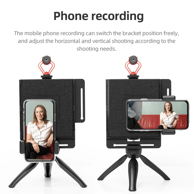 Фото новый prompter камеры смартфона телесуфлер для интервью в прямом цена