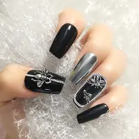Breloques en alliage de métal pour nail art, accessoires de bijoux rétro, or, argent, équation d'abeille, rivet, fournitures de décorations, 100 pièces, N64.Accesorios 3