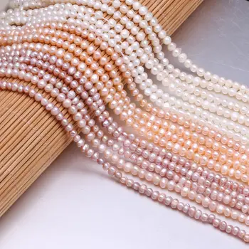 

2020 Natural Freshwater Pearl Beads Baroque Loose Spacer Beads For Jewelry Making DIY Bracelet Neckalce Accessories 3-4mm
