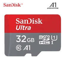 SanDisk-tarjeta de memoria Micro SD Original, 32GB, 16GB, Clase 10, 64GB, 128GB, 256GB, SDXC, UHS-I, TF, velocidad de lectura de 100 Mb/s
