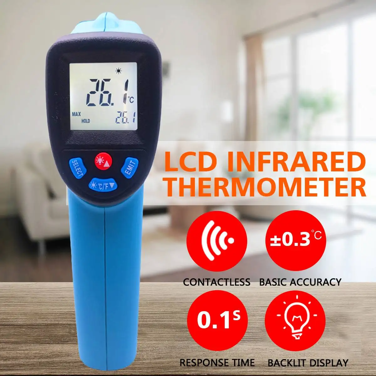 

Baby Forehead Thermometer Digital Temperature Measurement Non-Contact IR Body Fever Infrared Thermometer G-un Baby Kids