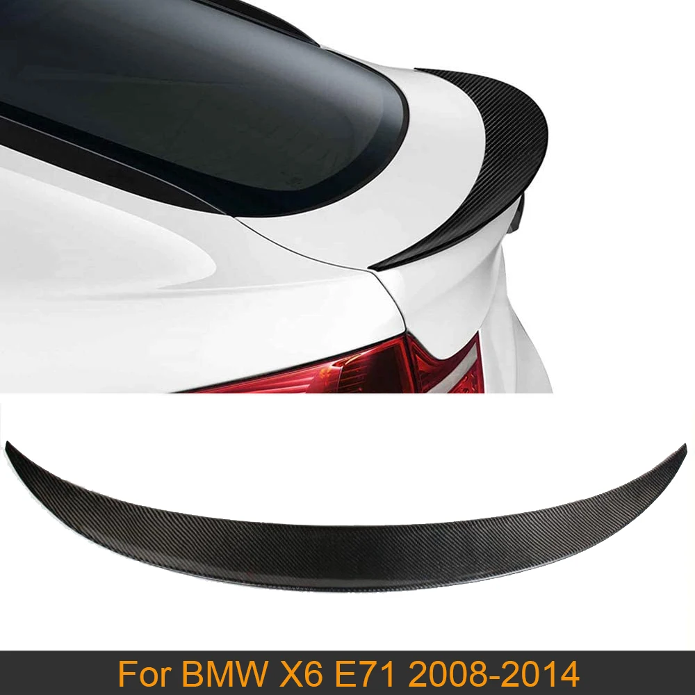 Карбоновый спойлер заднего багажника крыла для BMW X6 E71 2008 2013 автомобиля задний