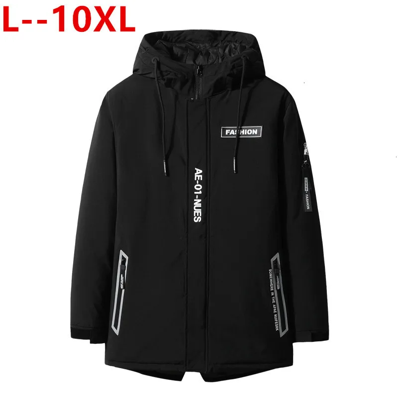 

Plus big size 8XL 7XL 6XL 5XL brand Winter Cotton Padded Hooded Jacket Men warm Parka coat Men Thick Quilted Coat Mens Hoodies