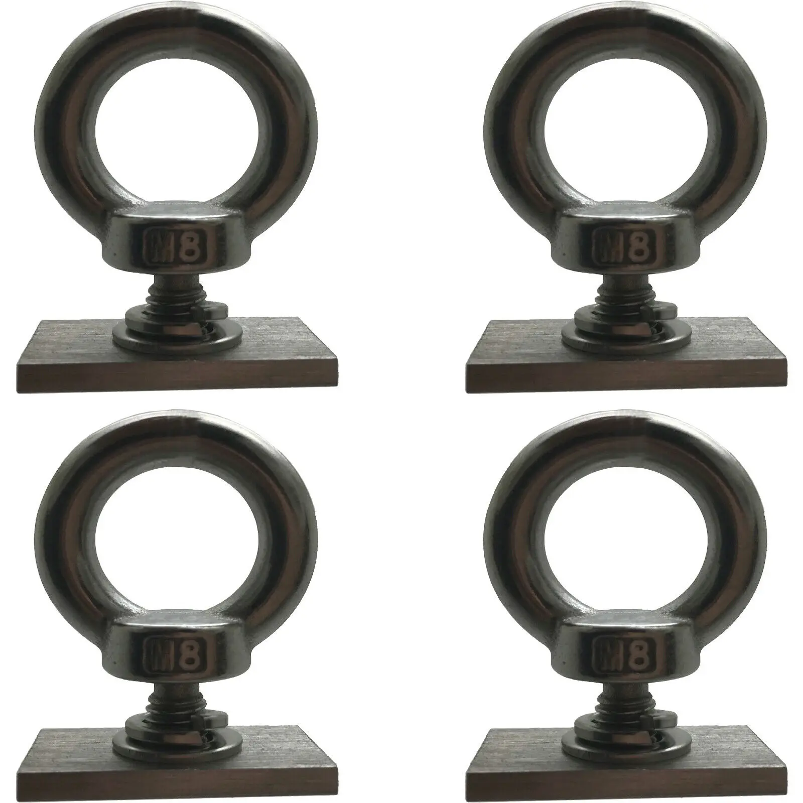 Roof Rack Tie Down Kit 4x Eye bolt Nut tie down kit for T & C Rhino Yakima Pro Rola roof rack M8