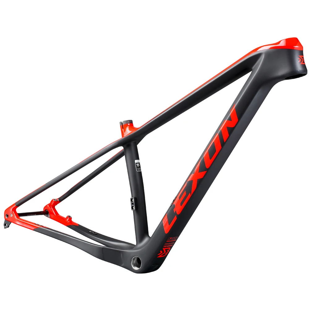US $291.31 2020 Lexon Carbon Frame 29er Plus Frame Mountain Bike Frame 14812mm Thru Axle MTB 151719inch BSA