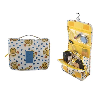 

Travel Pouch Organiser Portable Hanging Organizer Bag Foldable Cosmetic Makeup Bag Storage With Hook Wash Bathroom Toiletry Bag