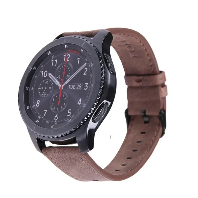 22 мм кожаный ремешок для часов samsung Galaxy watch 46 gear S3 Frontier band bracelet huawei GT Ременная