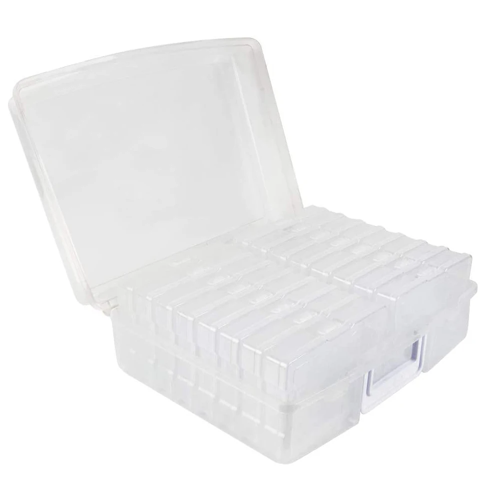 Photo Storage Box Keeper Cases 16 Boxes Plastic Organizer Suit for Jewelry Rectangle Case | Дом и сад