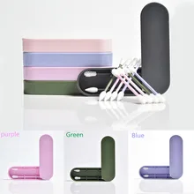 2Pcs Coton Tige Reutilisable Cotton Buds Ear Cleaning Cosmetic Silicone Buds Swabs Sticks for Cleaning Microbrush Makeup