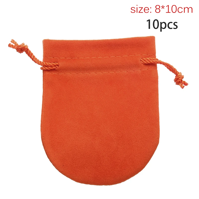 10 шт./лот красочный бархатный мешок с кулиской упаковки ювелирных ...