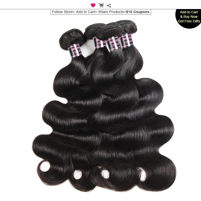 Najtaniej 4 zestawy ciało fala brazylijski włosy wyplata wiązki Ishow 100% wiązki ludzkich włosów Deal Natural Color nie Remy doczepiane włosy promocja