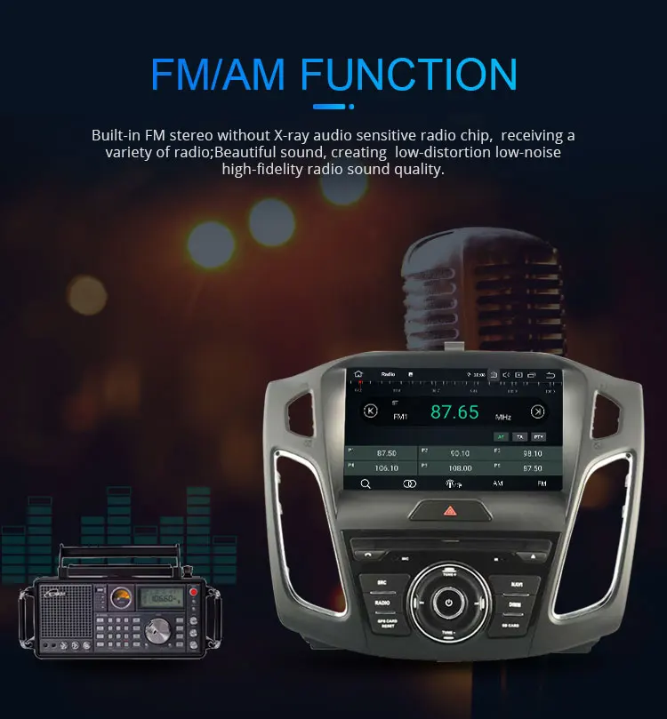 LJHANG 9 дюймов Android 9,0 автомобильный мультимедийный плеер для Ford Focus wifi gps Navi 1 Din автомагнитола мультимедиа авто
