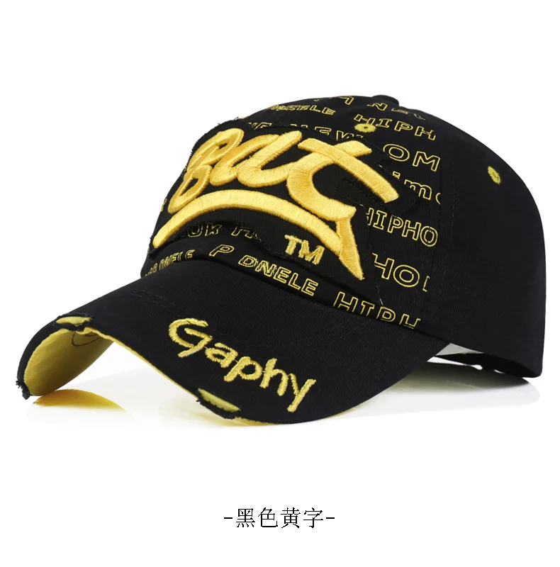 YOYOCORN, потертая шляпа, для папы и женщины, Snapback, головные уборы, для мужчин, модная, винтажная, с буквенным принтом, хлопковая кепка, Мужская бейсболка - Цвет: 22