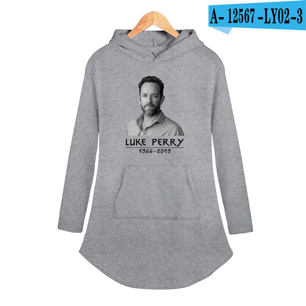 Beverly Hills 90210, Luke Perry, женские осенние толстовки в стиле кенгуру с карманами, свитшоты, Кит Флинт, длинное платье, толстовки - Цвет: gray