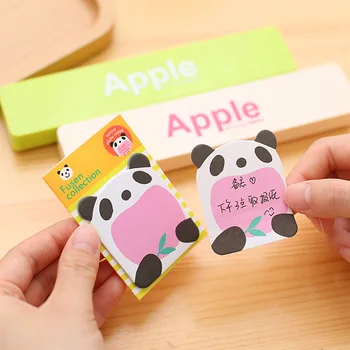 

8 pcs/lot Cute Panda Self-Adhesive memo pad Cartoon animal paper post it Sticky Notes bookmark stationery gift Post-it notes