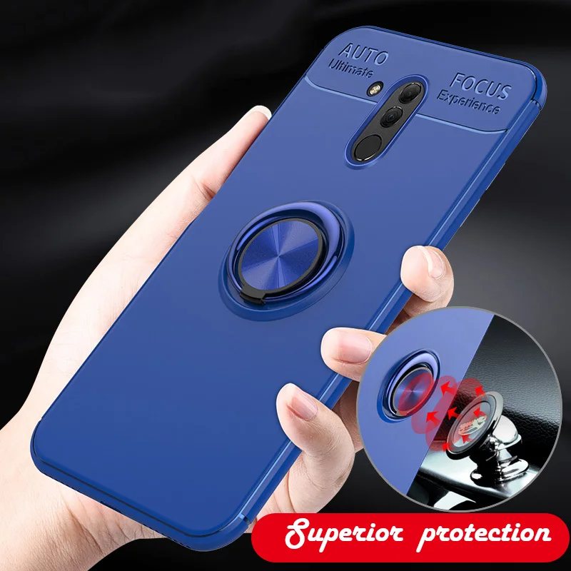 Phone Case For Samsung Galaxy S10 Plus Lite Metal Ring Holder Stand Magnetic Back Cover S9 S8 Note 9 8 M20 M10 |