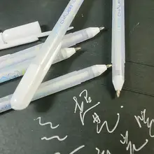 Stylo Gel à encre blanche 50% mm pour Album Photo, papeterie scolaire, fourniture d'écriture, cadeau, offre spéciale, 0.8