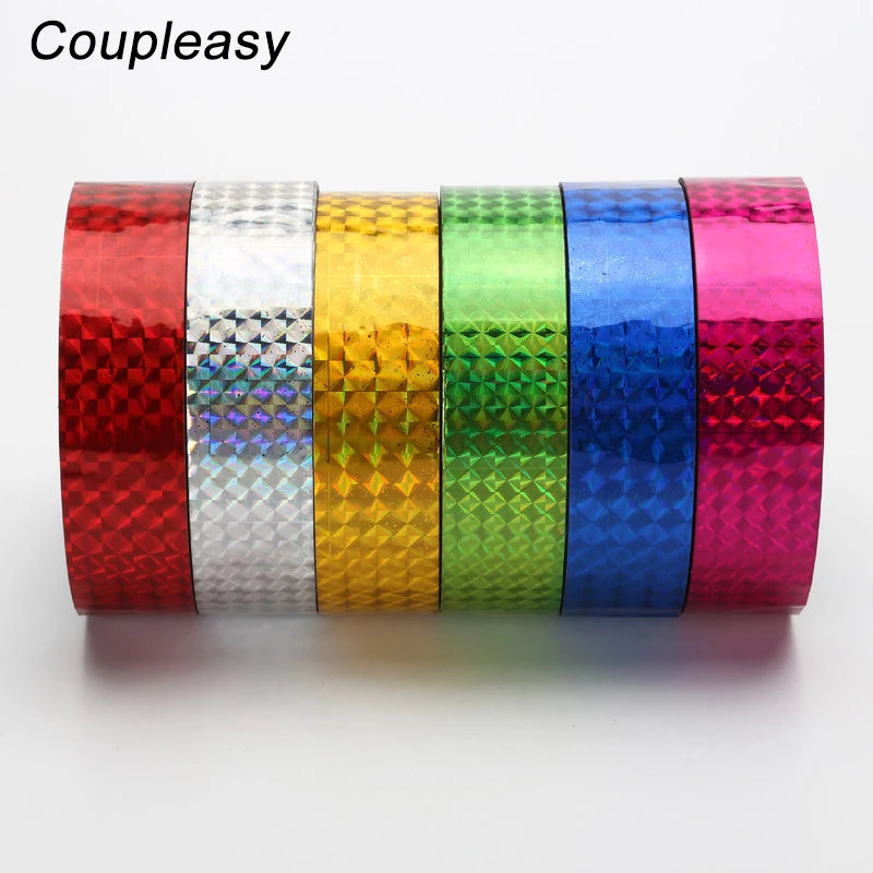 Nastro Adesivo Glitterato Olografico 50 M X 25 Mm – Laser, Autoadesivo, Per Scrapbooking, Album, Regali, Decorazioni Fai Da Te