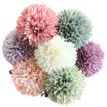 

7 PCS Simulation Flower Dandelion Flower Ball Home Decoration Wedding Holding Flowers Road Introduction Flower Wall