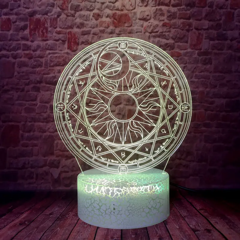 Забавные 3D Иллюзия светодиодный детский ночной Светильник Красочные Изменение