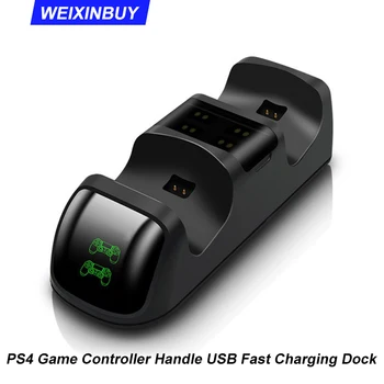 

PS4 Controller Joypad Joystick Handle USB Charger Dual USB Fast Charging Dock Station for PS4/PS4 Slim/PS4 Pro