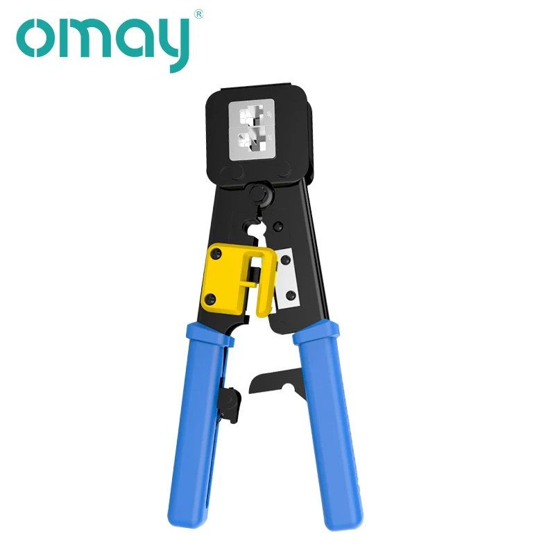 OMAY EZ RJ45 Tool Crimper Hand Network Stripping Tool Plier for RJ11 Cat6 Cat5 8p8c Multi Cable Crimping Stripper Multifunction 