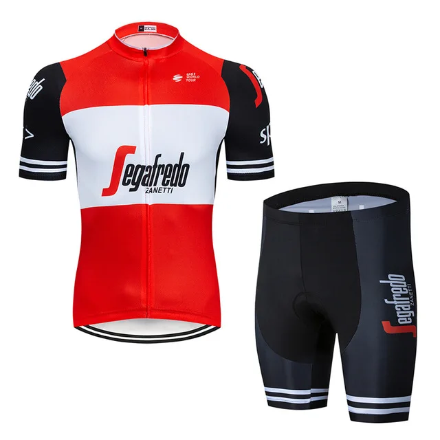 UCI одежда для велоспорта Джерси Быстросохнущий велосипед для мужчин одежда летняя треккинг команда Велоспорт Джерси 9D гель набор велошорт - Цвет: C1